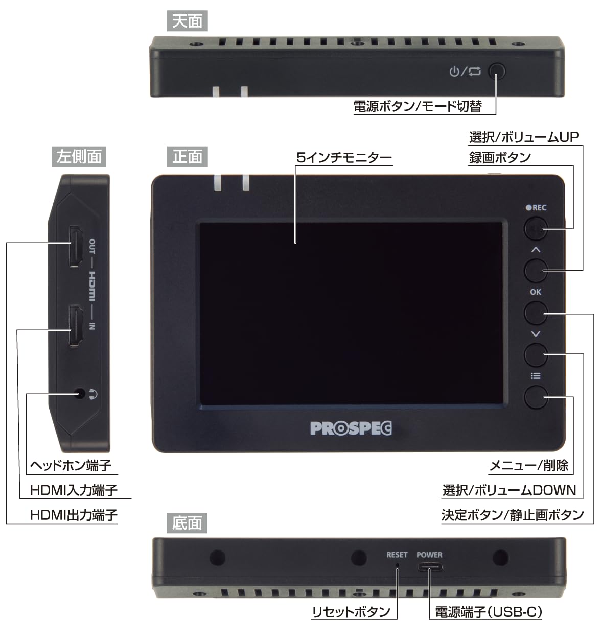 PROSPEC - PROSPEC HVE705 ハイビジョンレコーダー  プロスペック PROSPEC プロスペック ハイビジョン HDMIレコーダー HVE705
